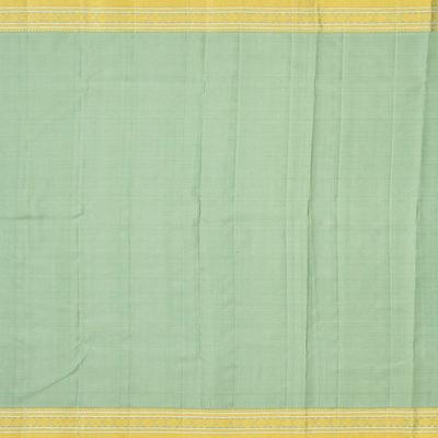 Light Blue Handloom Kanchipuram Tissue Silk Saree With Meena Floral Motifs-Light Blue