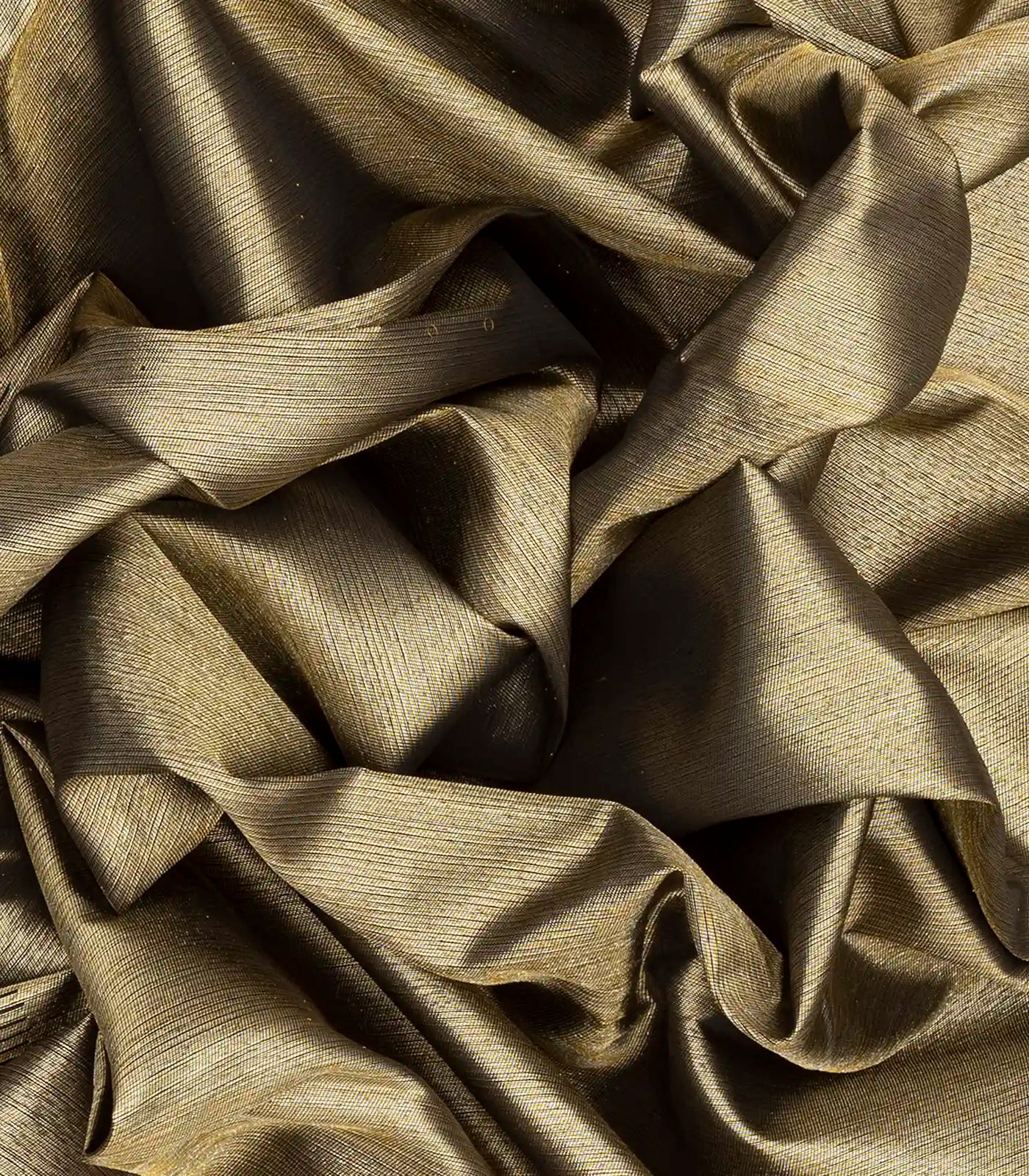 Black Handloom Kanchipuram Silk Saree With Combtooth Border-Black