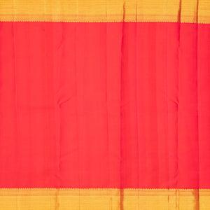 Turquoise Handloom Kanchipuram Silk Saree With Floral Motifs-Turquoise