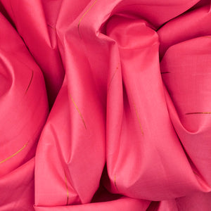 Dark Peach Handloom Kanchipuram Silk Saree With Raindrop Buttas-Dark Peach