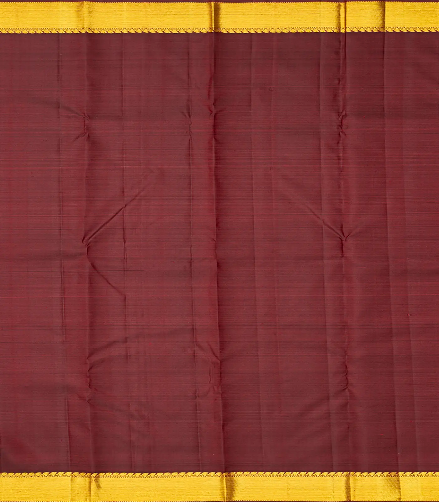 Maroon Handloom Kanchipuram Silk Saree With Zari Buttas-Maroon