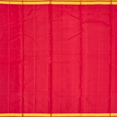 Turquoise Handloom Kanchipuram Korvai Silk Saree With Mango Buttas-Turquoise