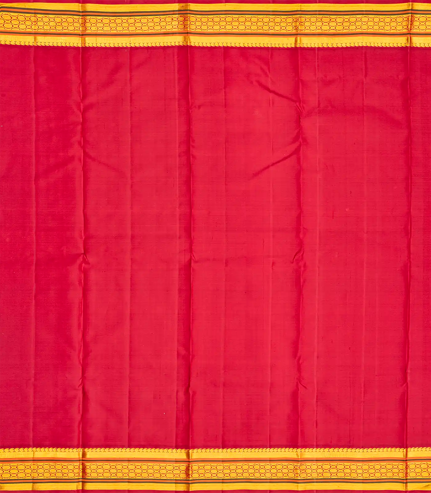 Turquoise Handloom Kanchipuram Korvai Silk Saree With Mango Buttas-Turquoise