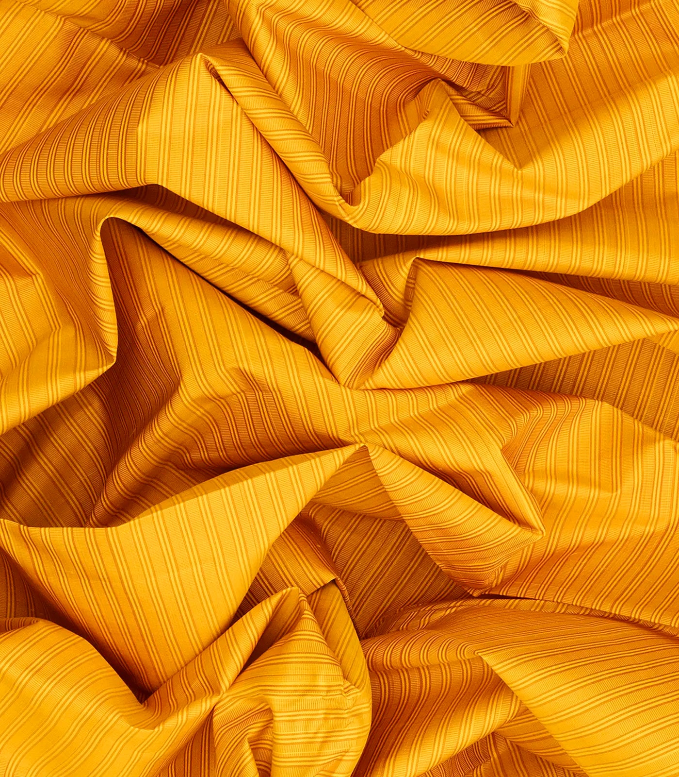 Yellow Handloom Kanchipuram Korvai Silk Saree With Purple Border-Yellow