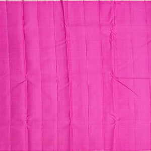 Turquoise Handloom Kanchipuram Korvai Silk Saree With Pink Border-Turquoise