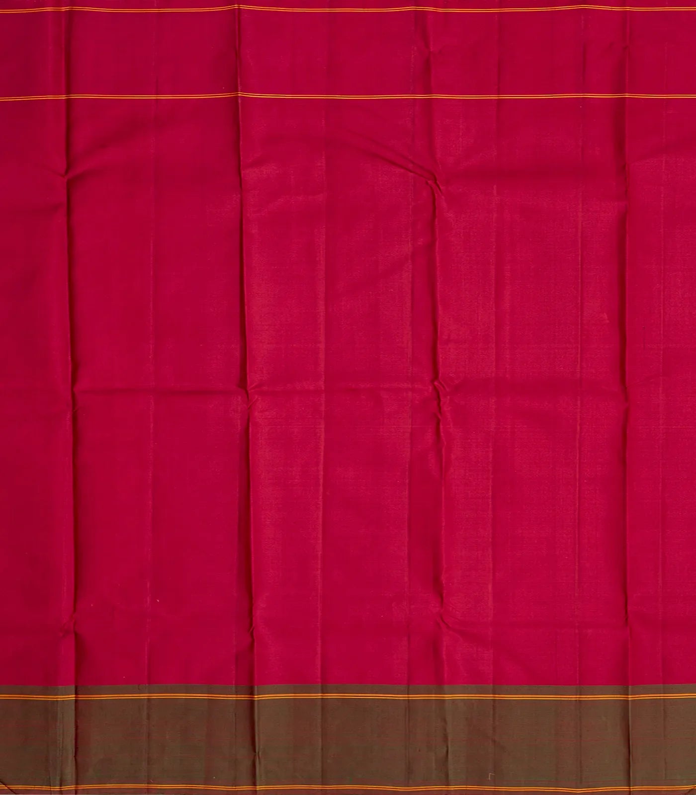 Mango Yellow Handloom Kanchipuram Korvai Silk Saree With Temple Border-Mango Yellow