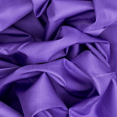 Lavender Handloom Kanchipuram Korvai Silk Saree With Pink Border-Lavander