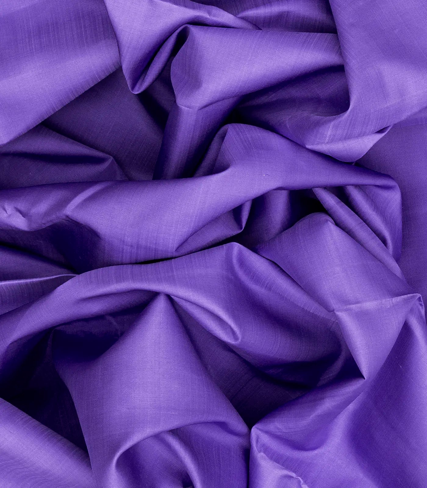 Lavender Handloom Kanchipuram Korvai Silk Saree With Pink Border-Lavander