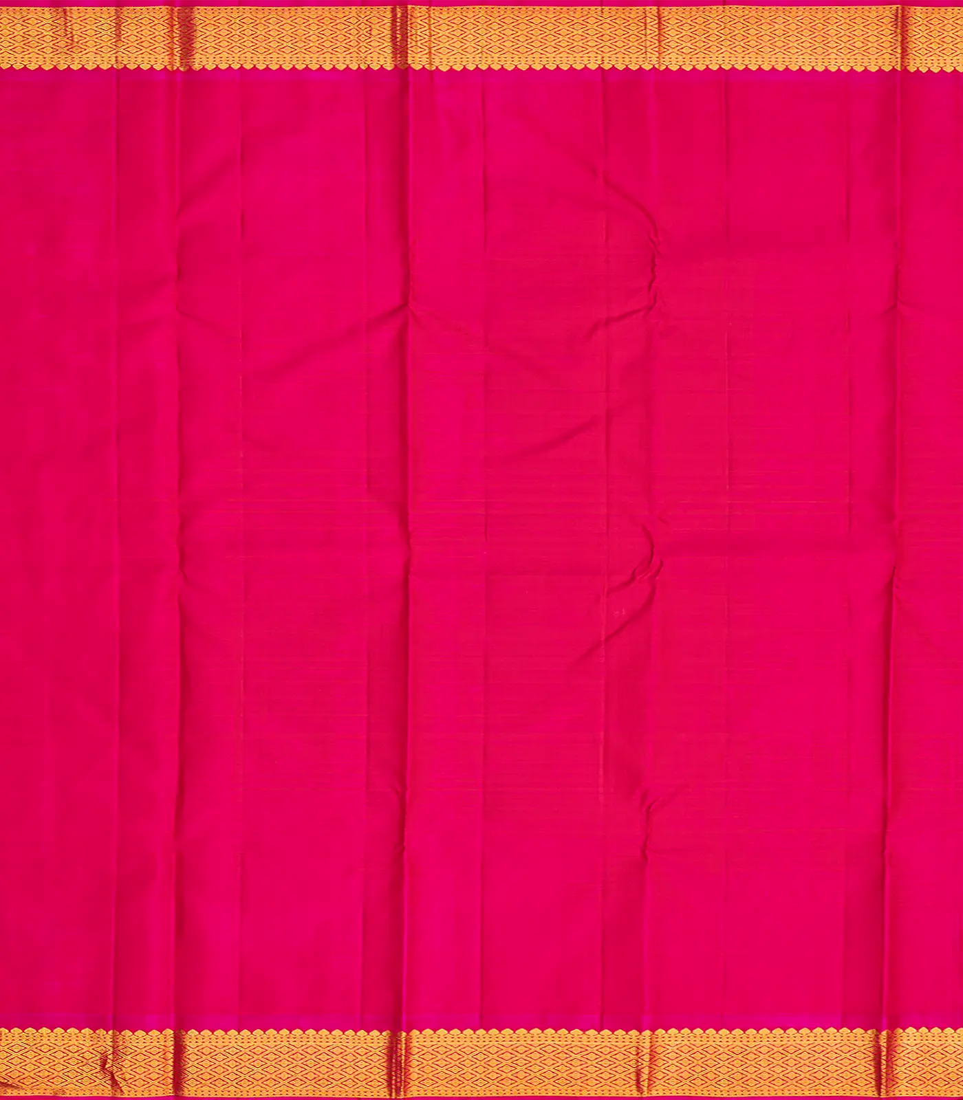 Lavender Handloom Kanchipuram Korvai Silk Saree With Pink Border-Lavander