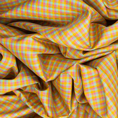 Multi Colour Handloom Kanchipuram Silk Saree With Checks-Multi colour