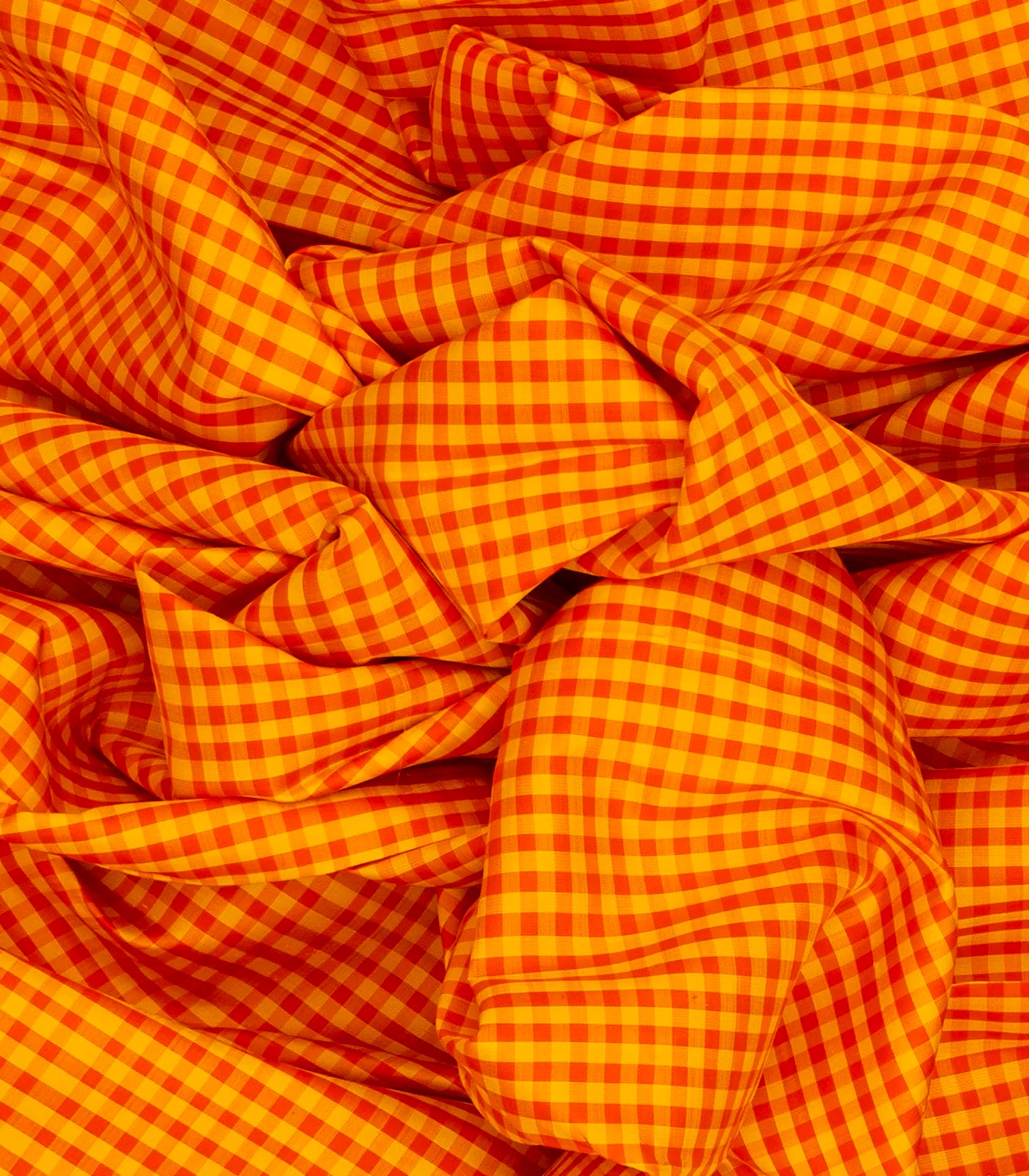 Yellow Handloom Kanchipuram Korvai Silk Saree With Checks-Yellow