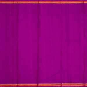 Yellow Handloom Kanchipuram Korvai Silk Saree With Checks-Yellow
