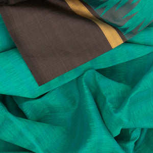 Blue Handwoven Kanchipuram Korvai Silk Saree