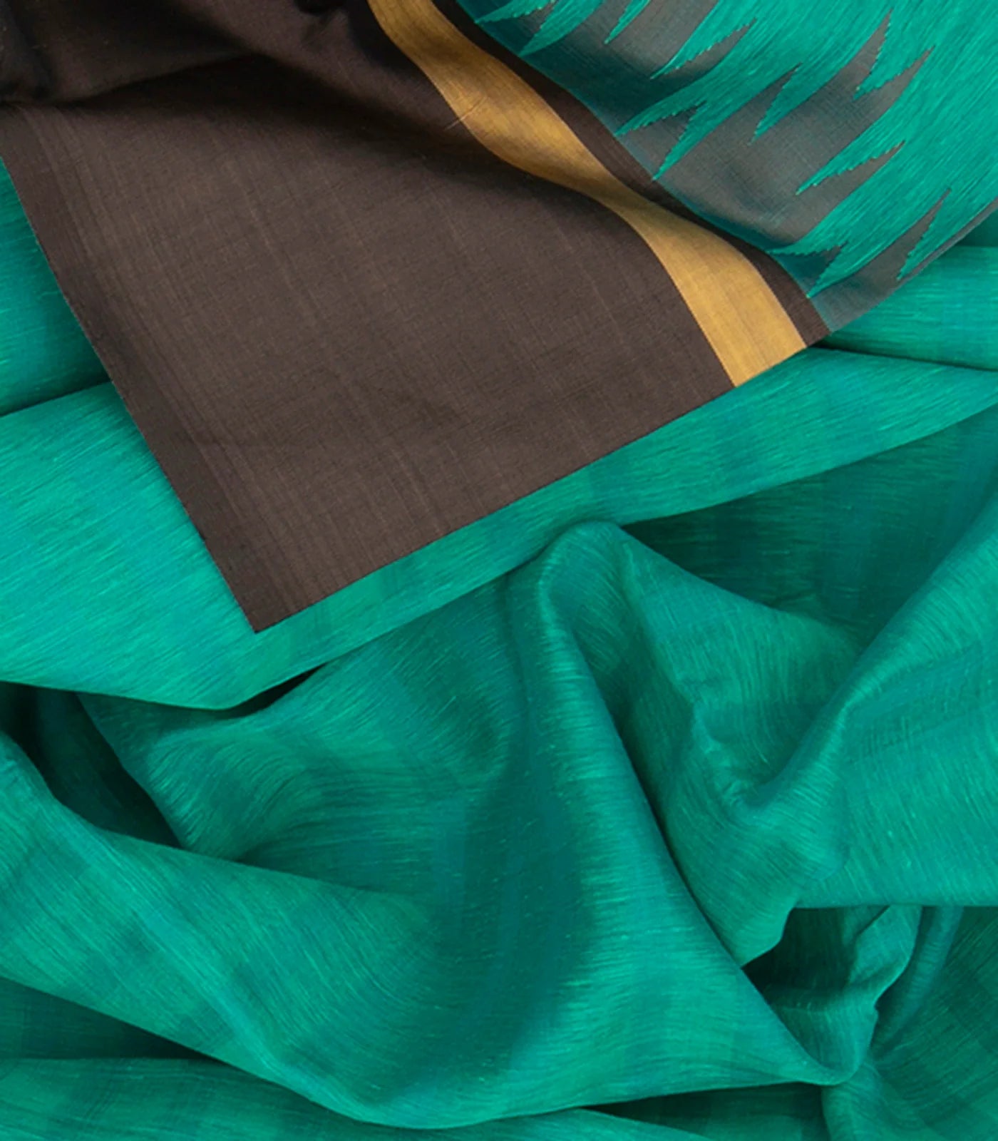 Blue Handwoven Kanchipuram Korvai Silk Saree