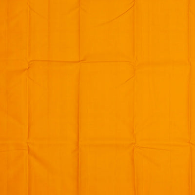 Sandal Handloom Kanchipuram Korvai Silk Saree With Temple Border-Sandal