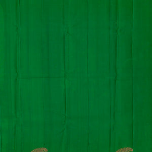 Magenta Handloom Kanchipuram Silk Saree With Stripes & Buttas-Magenta