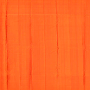 Light Green Handloom Kanchipuram Silk Saree With Floral Stripes-Light Green