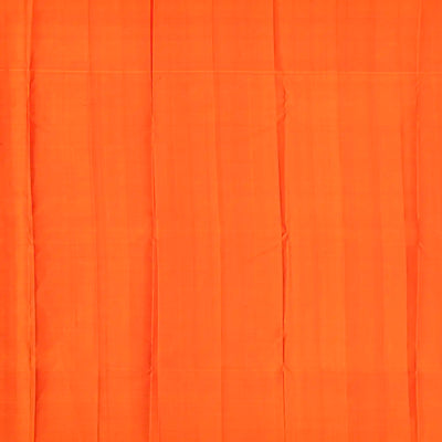 Light Green Handloom Kanchipuram Silk Saree With Floral Stripes-Light Green