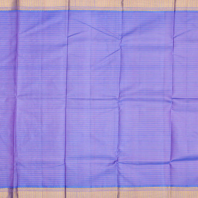 Bubble-gum Pink Handloom Kanchipuram Korvai Silk Saree With Zari Checks-BubbleGum Pink