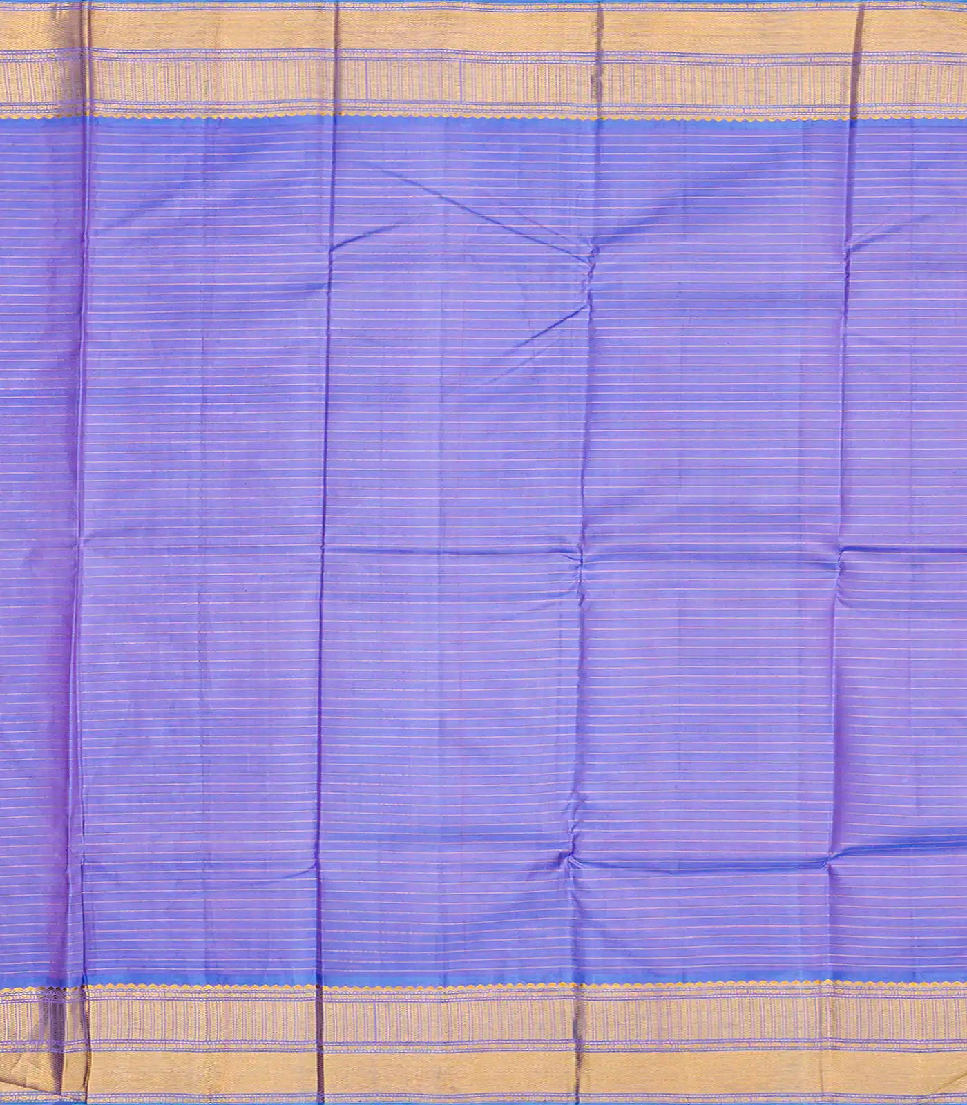 Bubble-gum Pink Handloom Kanchipuram Korvai Silk Saree With Zari Checks-BubbleGum Pink