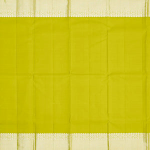 Hot Pink Handloom Kanchipuram Korvai Silk Saree With Stripes-Hot Pink