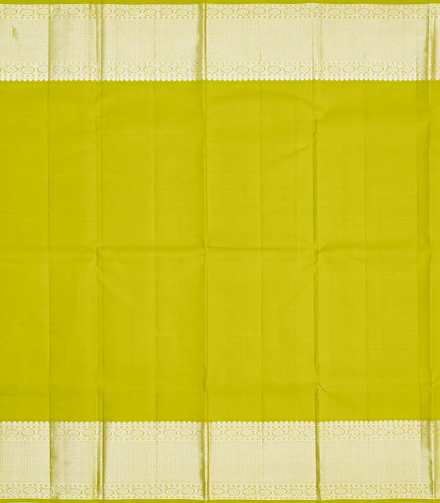 Hot Pink Handloom Kanchipuram Korvai Silk Saree With Stripes-Hot Pink