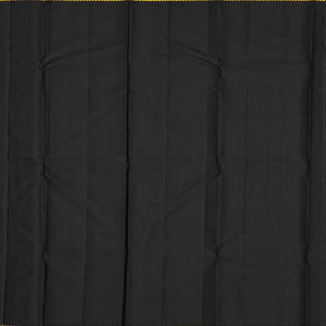 Red Handloom Kanchipuram Korvai Silk Saree With Black Border-Red