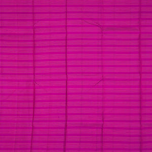 Hot Pink Handloom Kanchipuram Silk Saree With Zari Checks-Hot Pink