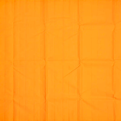 Dark Green Handloom Kanchipuram Korvai Silk Saree With Zari Buttas-Dark Green