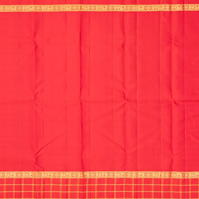Multi Colour Handloom Kanchipuram Korvai Silk Saree With Stripes-Multi colour