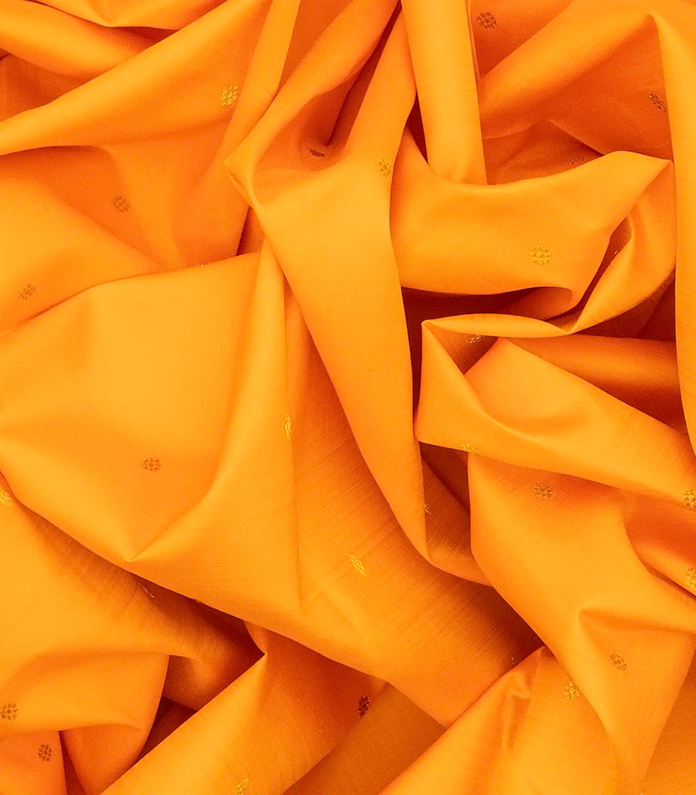 Mango Yellow Handloom Kanchipuram Korvai Silk Saree With Green Border-Mango Yellow