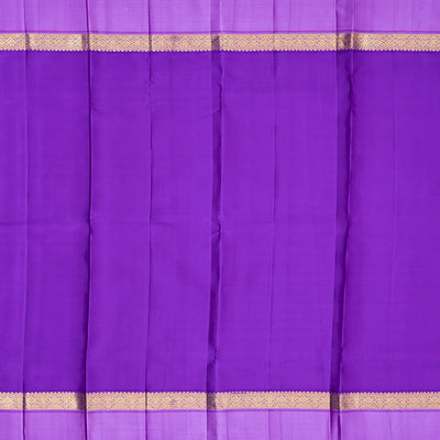 Baby Pink Handloom Kanchipuram Korvai Silk Saree With Zari Buttas-Baby Pink