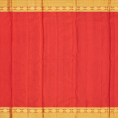 Baby Pink Handloom Kanchipuram Korvai Silk Saree With Annam Buttas-Baby Pink