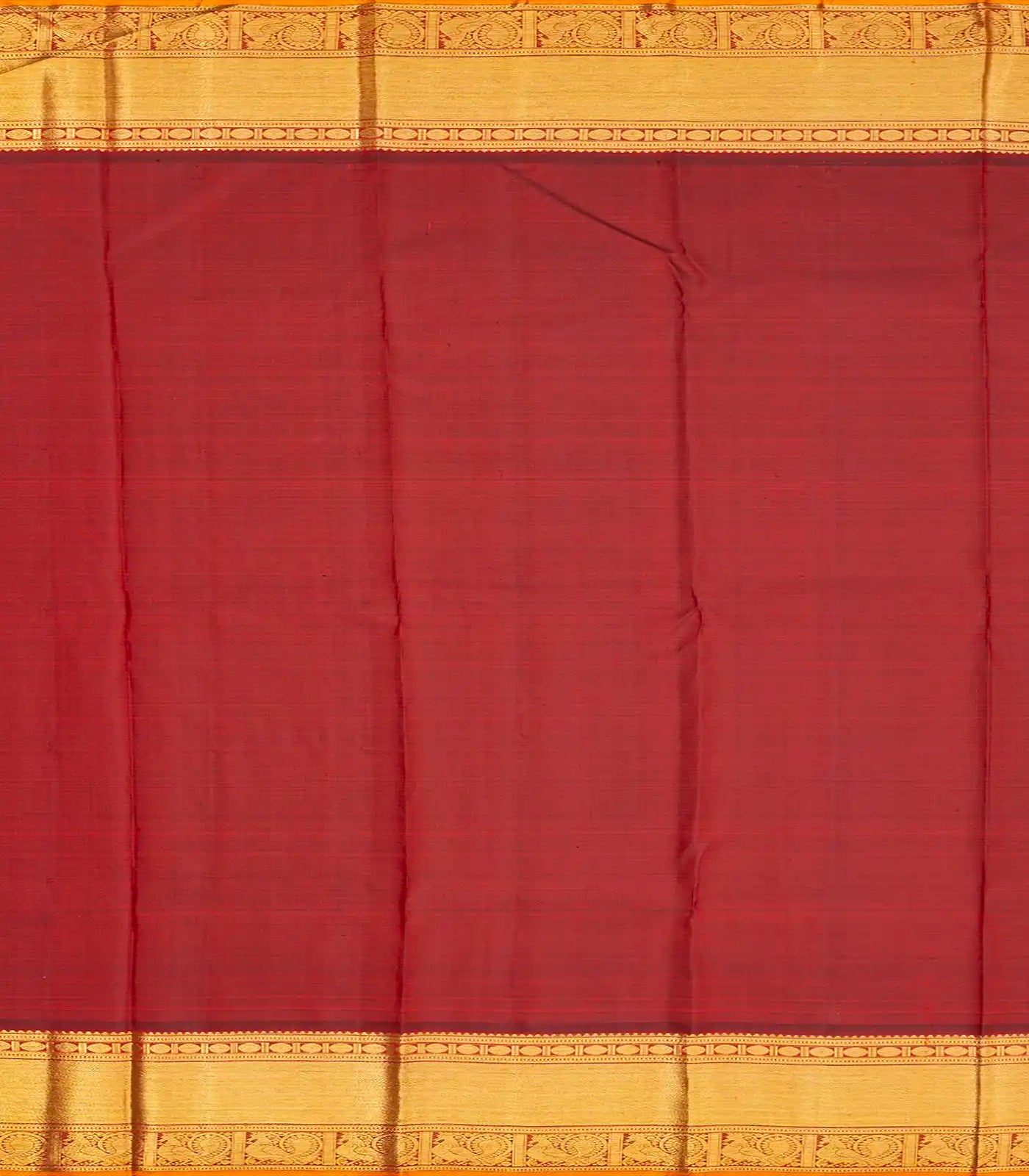 Lilac Handloom Kanchipuram Korvai Silk Saree With Checks-Multi colour