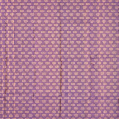 Taupe Handloom Kanchipuram Silk Saree With Abstract Stripes-Taupe