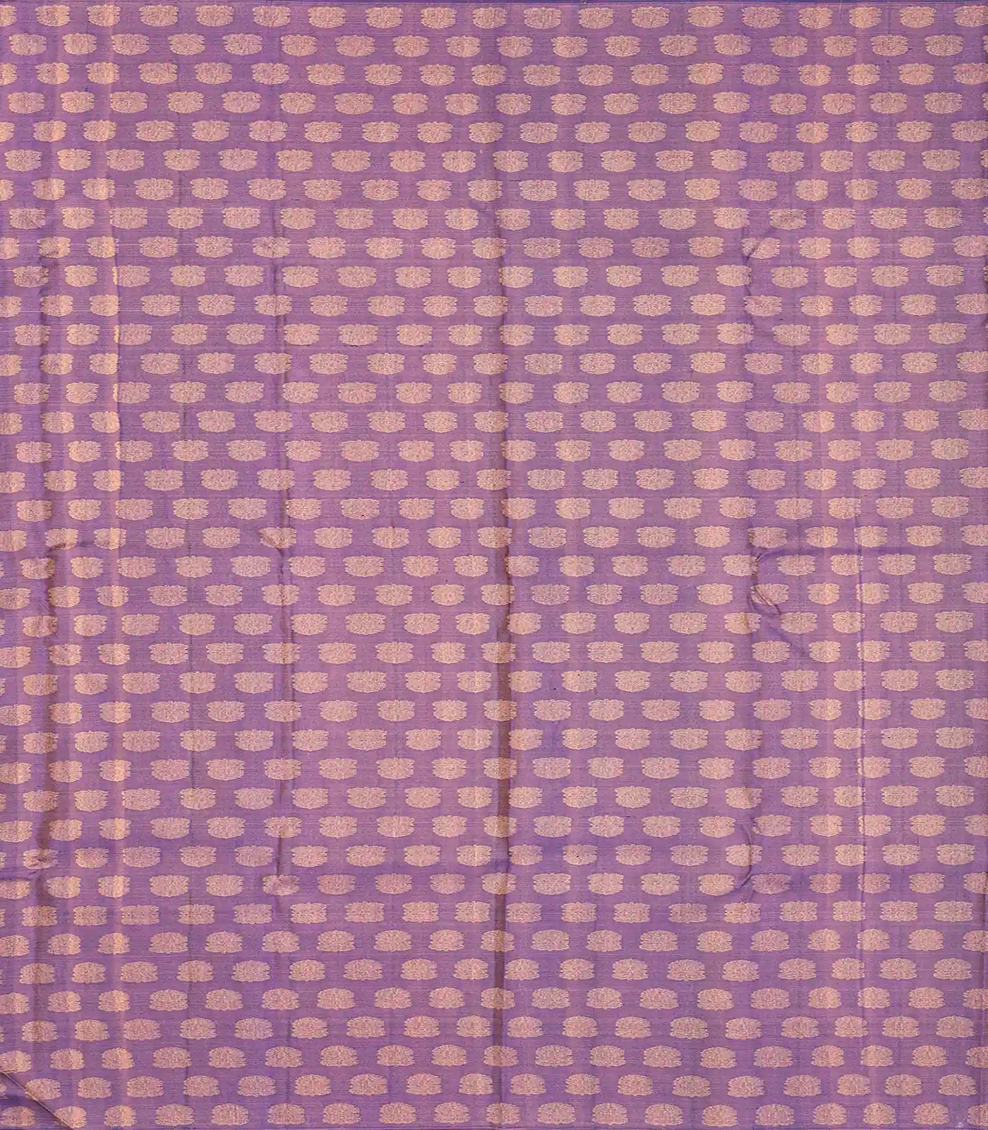 Taupe Handloom Kanchipuram Silk Saree With Abstract Stripes-Taupe