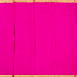 Aquamarine Handloom Kanchipuram Korvai Silk Saree With Pink Border-Aquamarine