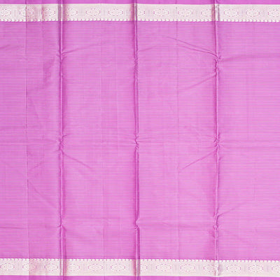 Black Handloom Kanchipuram Silk Saree With Zari Checks-Black