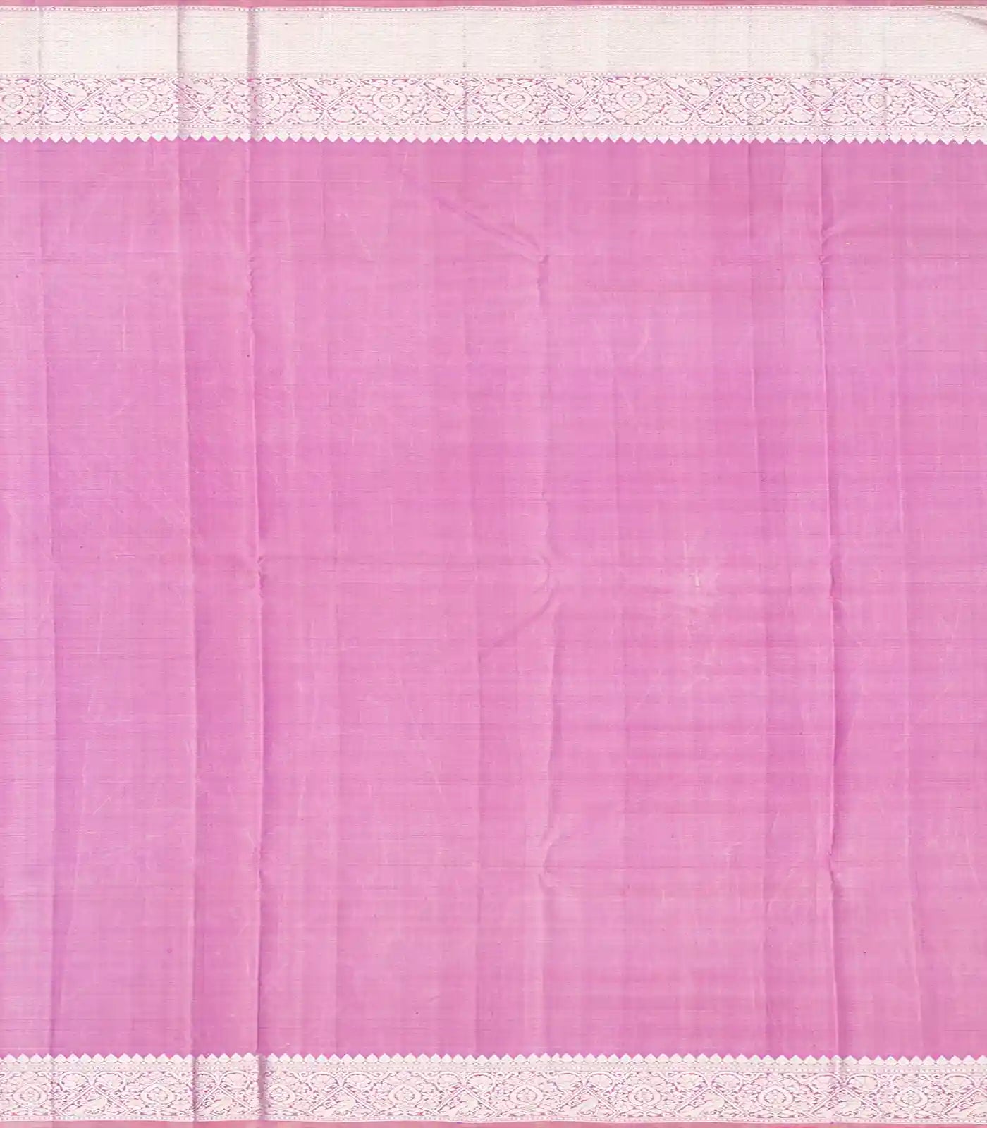 Lavender Handloom Kanchipuram Silk Saree With Floral Buttas-Lavander