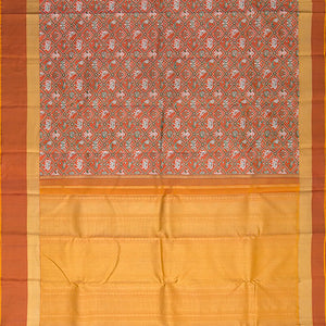 Rust Handwoven Kanchipuram 