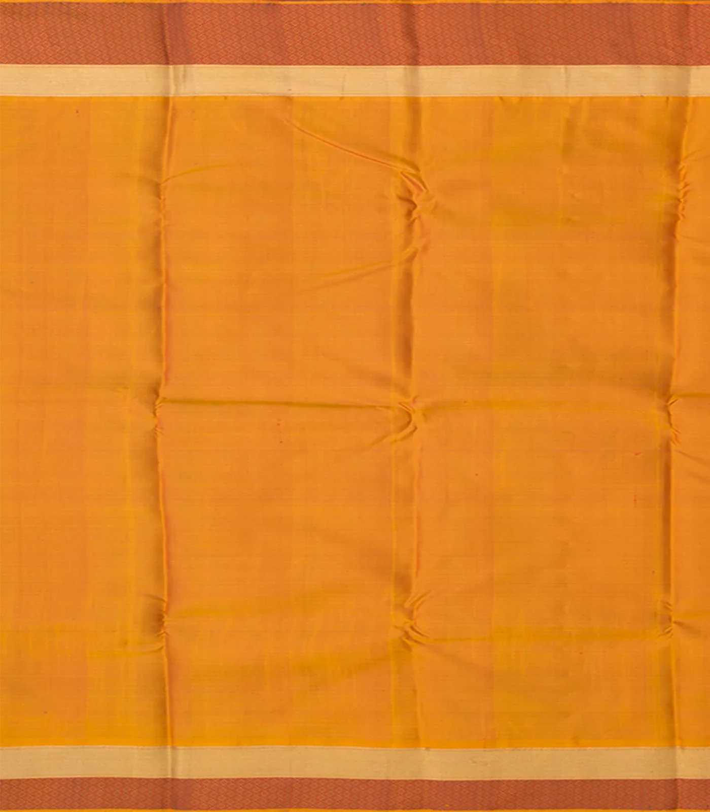 Rust Handwoven Kanchipuram "IkatVarnajaalam "Silk Saree With Elephant Parrot And Peacock Motifs