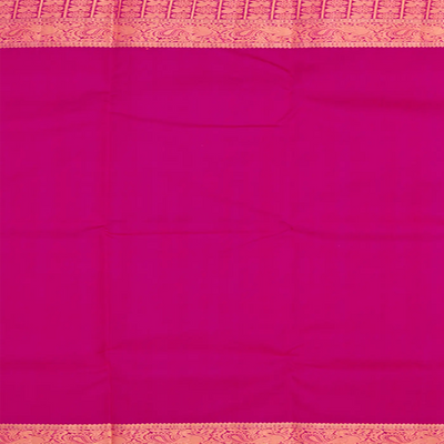 Purple Handwoven Kanchipuram Silk Saree With 'Phulkari' Motifs