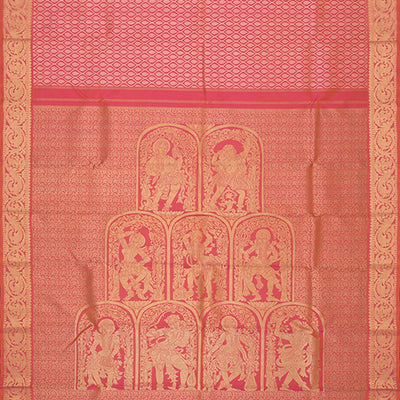 Pink Handwoven Kanchipuram Silk Saree
