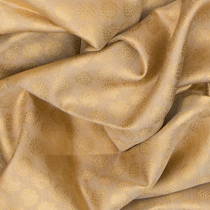 Cream Handwoven Kanchipuram Korvai Silk Saree