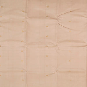 Cream Handwoven Kanchipuram Korvai Silk Saree