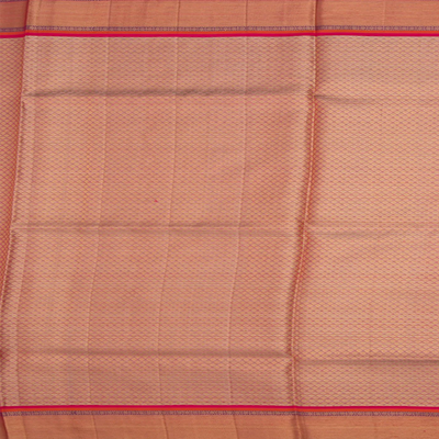 Turquoise Handwoven Kanchipuram Korvai Silk Saree With Silver Zari Floral Motifs