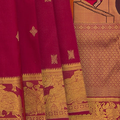 Crimson Handwoven Kanchipuram 