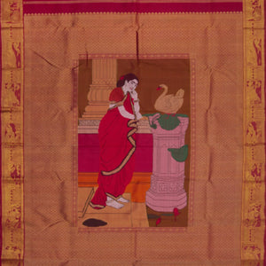 Crimson Handwoven Kanchipuram 