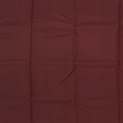 Dusty Pink Handwoven Kanchipuram Silk Saree With Paisley &Flower Motifs in Contrast Turquoise & Brown Pallu-Dusty Pink