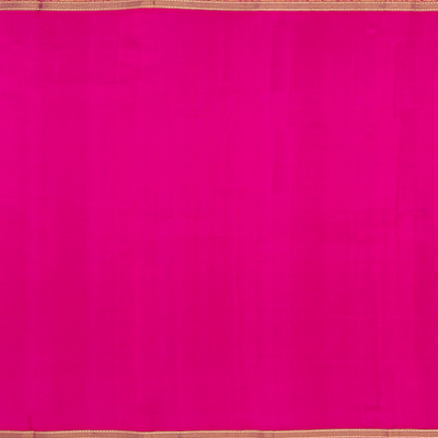 Green Handwoven Kanchipuram Linen Silk Saree With Mango Motifs -Green